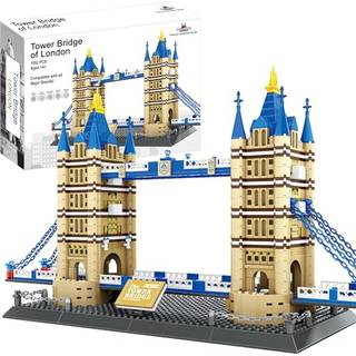 Apostrophe Games Tower Bridge Building Block Set - 1 052 Pieces London Tower Bridge Model Building Blocks for Adults and Kids - Architecture Kit