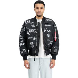 Jakke Alpha Industries MA-1 Peace Black XL - Black - XL