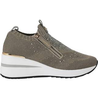 Carvela Carvela Natural High Rise Zip Knit Trainers