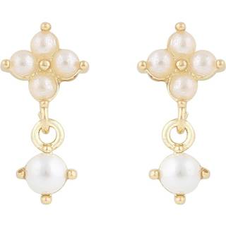 SNÖ Of Sweden Lucy Small Earrings Gold White Onesize