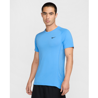 Kortærmet Nike Flex Rep-Dri-FIT-fitnesstrøje til mænd - blå - XXL