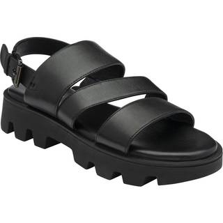 Lotus Lotus Black Flatform Slingback Sandals