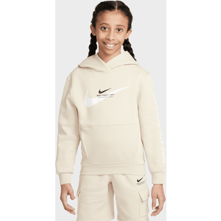 Nike -hættetrøje i fleece til større børn - brun - XL