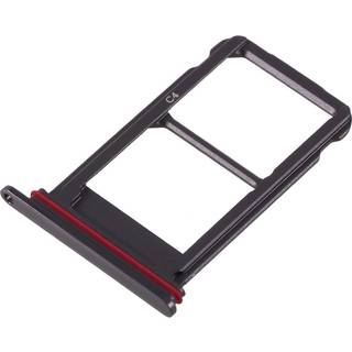 Huawei Mate 10 Pro OEM dual sim micro SD kort tray holder - Sort