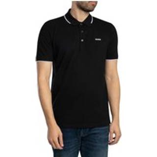 HUGO Herren Polo-Shirt schwarz Slim Fit