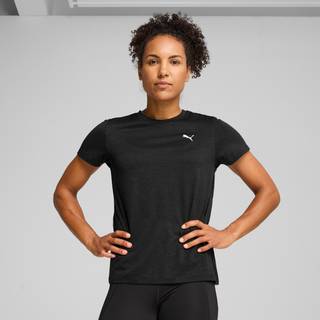 Women&#39;s Puma TAD ESSENTIALS Heather T-Shirt, Black, Size XS, Clothing - Black Heather - XS