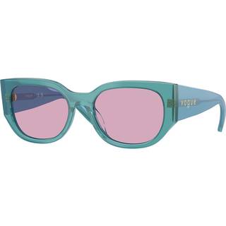 VOGUE EYEWEAR Kvinde VO5641SU 323576 Solbriller Acetat Grøn Violet Geometrisk Normal