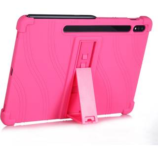 Samsung Galaxy Tab S8 Plus / S7 Plus 12.4" Silikone Cover m. Kickstand - Pink