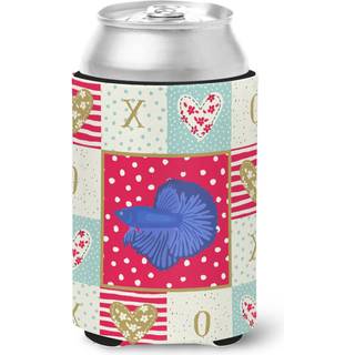 """" Caroline's Treasures CK5493CC Super Delta Tail Betta Love Can eller flaske Hugger Kold-bjælke-Koozies Multicolor """"
