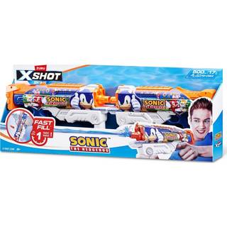 X-Shot X- SHOT - Water Fast-Fill Skins Sonic - The Hedgehog Hyperload Water Blaster (2 Pack) - (118111)