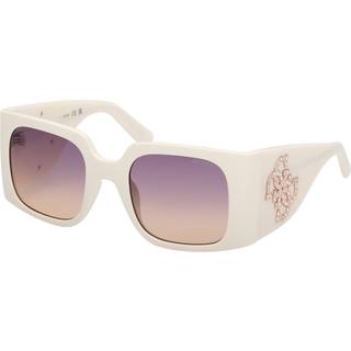 Guess Kvinde GU00201-H 21Z Solbriller Injiceret Hvid Violet Firkantet Normal