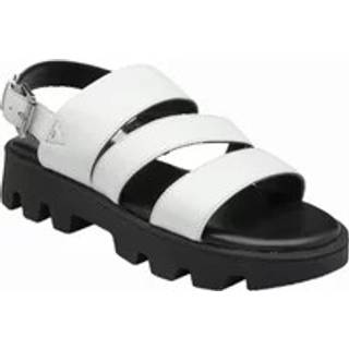 Lotus Lotus White Flatform Slingback Sandals