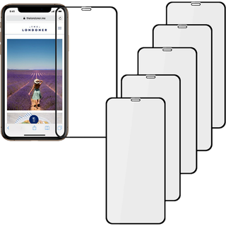 iPhone XS Max / 11 Pro Max  - 5 stk. Hærdet 3D Beskyttelsesglas