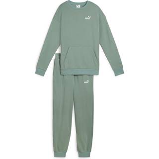 Women&#39;s Puma Relaxed Sweat Suit, Green, Size S, Clothing - Green Moon - S