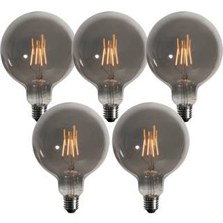 Sæt med 5 E27 dæmpbare LED-pærer røgfarvet G125 4W 130 lm 1900K