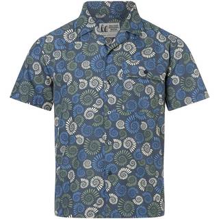 Marmot Men's Airexchange Upf 40 Camp Novelty Ss Shirt Thunderhead Multi Fossil, M