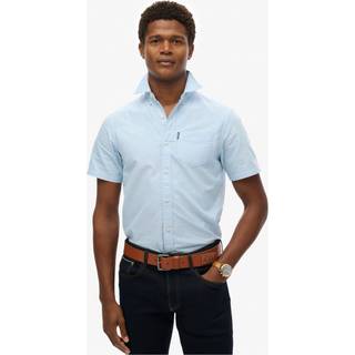 Superdry Oxford Short Sleeved Shirt Blue