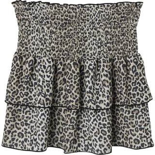 LMTD GIRLS NLFLEOSANDY SHORT SKIRT - Brun