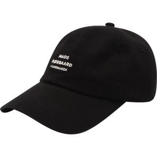 Soft Twill Cash Cap - Jet Black - Mads Nørgaard - Sort One Size