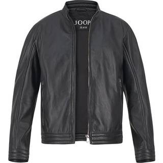 JOOP! Herren Lederjacke schwarz unifarben