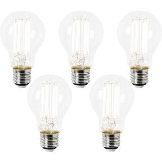 Sæt med 5 E27 LED pærer A60 klar 2,2W 470lm 2700K