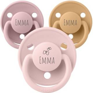 Bibs De Lux, Str. 1 (0-6 Mdr.) , Rund - Latex, Sutter Med Navn