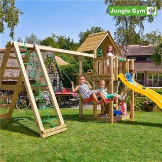 Jungle Gym Cubby legetårn, komplet inkl. 2-Climb Module 220 ekskl. rutsjebane