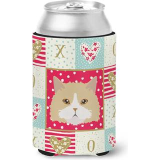 """" Caroline's Treasures CK5140CC Oregon Rex Cat Love Can eller Bottle Hugger Cold-Beverage-Koozies Multicolor """"