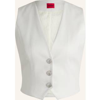 Vest med regular fit i skinnende stof