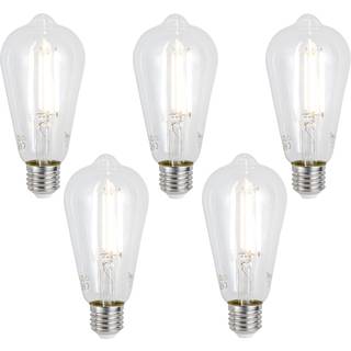 Sæt af 5 E27 Dæmpbare LED-pærer ST64 Klar 7W 806lm 2700-6500K