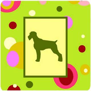 """" Caroline's Treasures CK1036FC German Wirehaired Pointer Foam Coasters (Sæt på 4) 3.5 """" ""H X 3,5"" """" W Multicolor """"