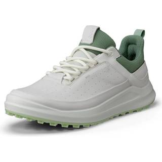 Ecco Core Hybrid Vandtætte Dame Golfsko Uden Spikes - White/Sedum Green - Str. 36 Normal