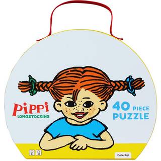 Pippi Langstrømpe Puslespil med Taske 40 Brikker