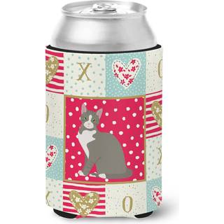 """" Caroline's Treasures CK5743CC Brasiliansk Shorthair Cat Love Can eller Bottle Hugger Cold-Beverage-Koozies multicolor """"