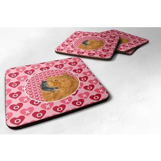 """" Caroline's Treasures SS4502FC Chow Chow Foam Coasters (S?t p? 4) 3,5 """" ""H X 3,5"" """" W Multicolor """"