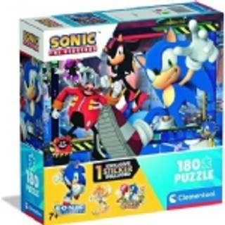 Clementoni Sonic puslespil 180 brikker – inkluderer klistermærke