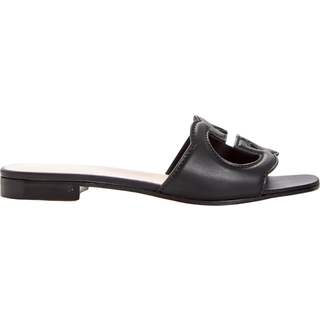 Gucci Interlocking G cutout leather sandals - black - EU 37