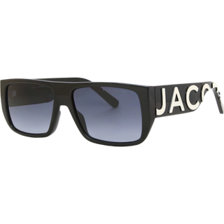 Marc Jacobs Unisex MARC LOGO 096/S 80S/9O Solbriller Injiceret Sort Grå Firkantet Skygge