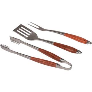 Grillsæt 3 dele 40 cm, rustfrit stål