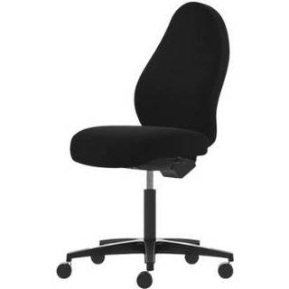 Malmstolen R3 Høj, Sort select Alu fod, 40-56 cm, Hjul til hårde gulve (sædedybde regulering)
