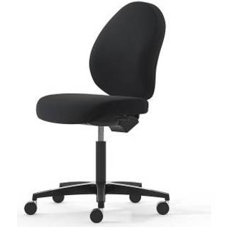 Malmstolen R3 Medium, Sort select, DUX pascal sæde, sædedybde justering (7) Sort alu fod, 40-56 cm, Hjul til hårde gulve