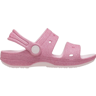 Crocs kids Toddler Classic Glitter Sandals Pink Milk 25