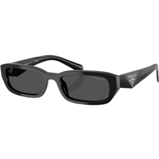 Prada Kvinde PR B06S 16K08Z Solbriller Acetat Sort Grå Firkantet Normal