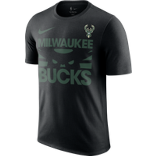 Milwaukee Bucks Courtside Nike NBA-T-shirt til mænd - sort - L