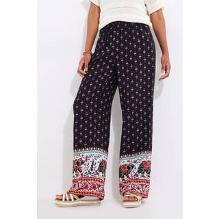 Joe Browns Joe Browns Black Elephant Print Wide Leg Trousers