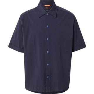 BOSS Lapoully Oversized Shirt Navy