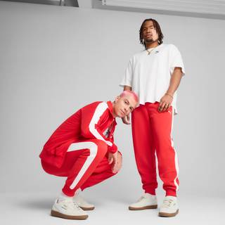 Men&#39;s Puma T7 ALWAYS ON Track Pants, Red, Size S, Clothing - Red - S