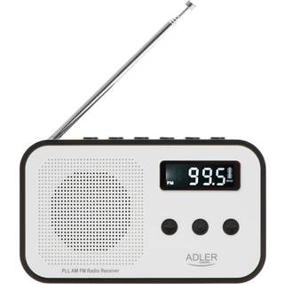 Adler FM-radio med PPL og LCD-display