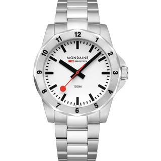 Mondaine MSN.4211B.SK Herrenuhr Numeri Quarz Edelstahl 42 mm