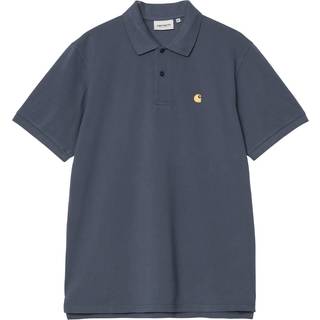 CARHARTT WIP S/S CHASE DUSKY BLUE POLO SHIRT